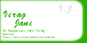 virag jani business card
